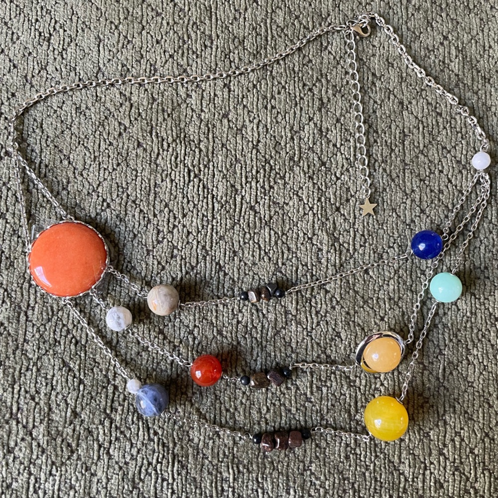 Solar System necklace